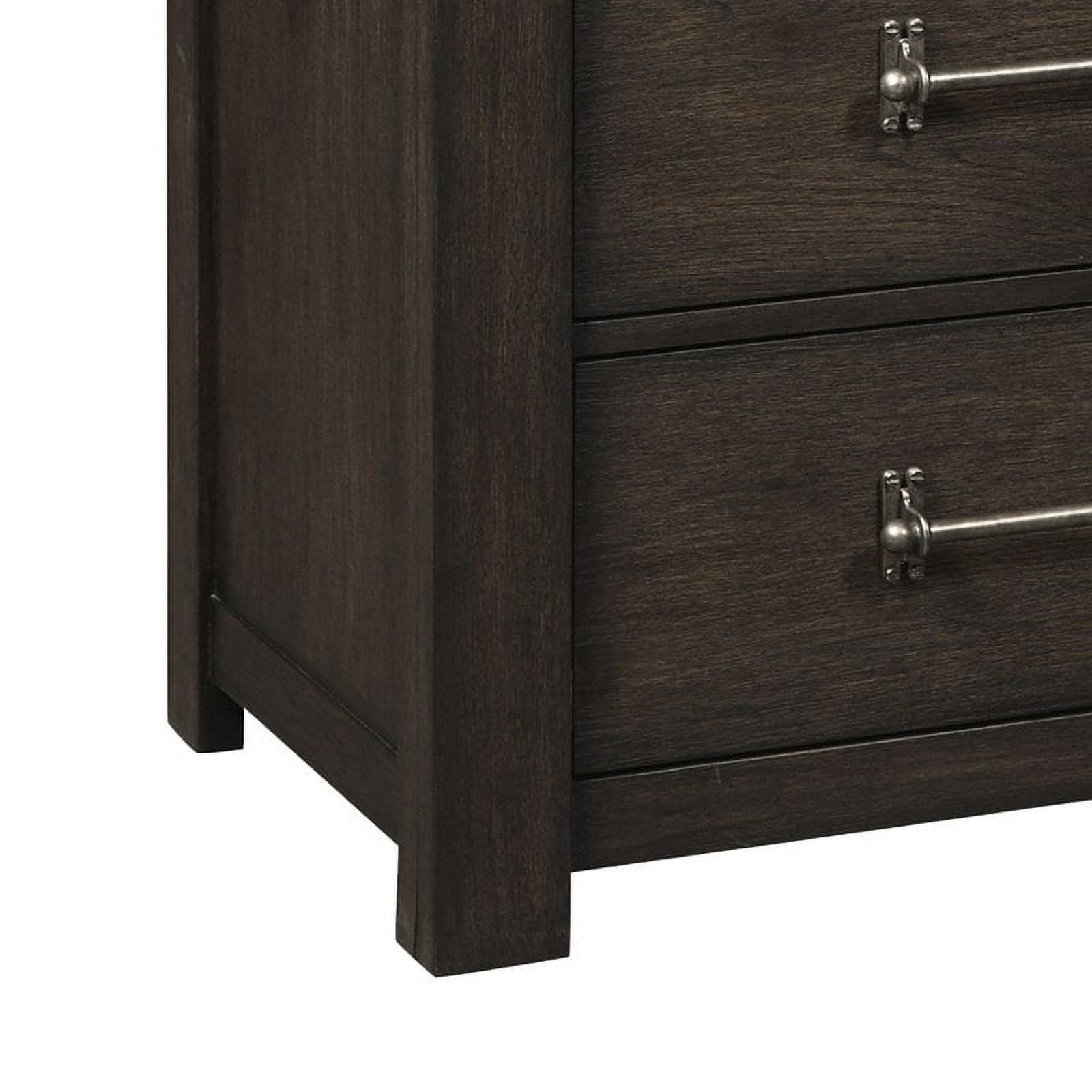 Five Drawer Dark Oak Chest - From Where - 