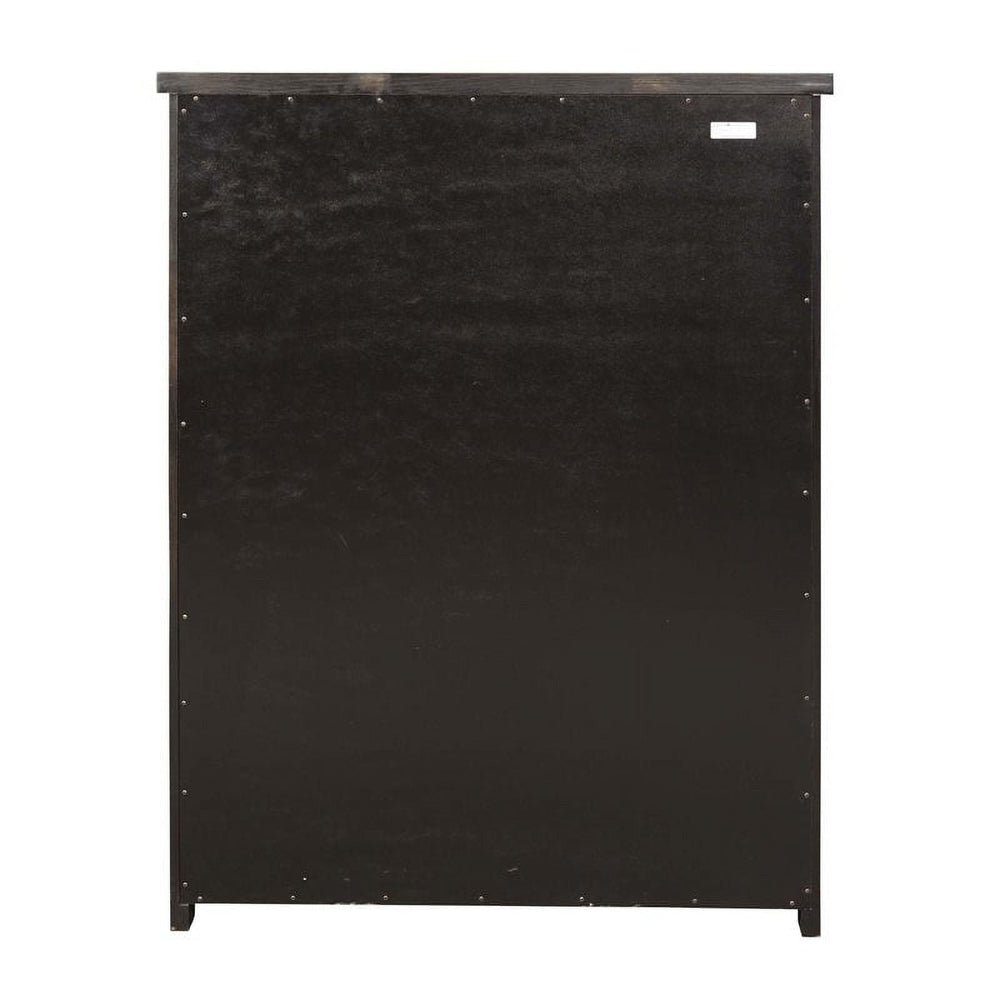 Five Drawer Dark Oak Chest - From Where -