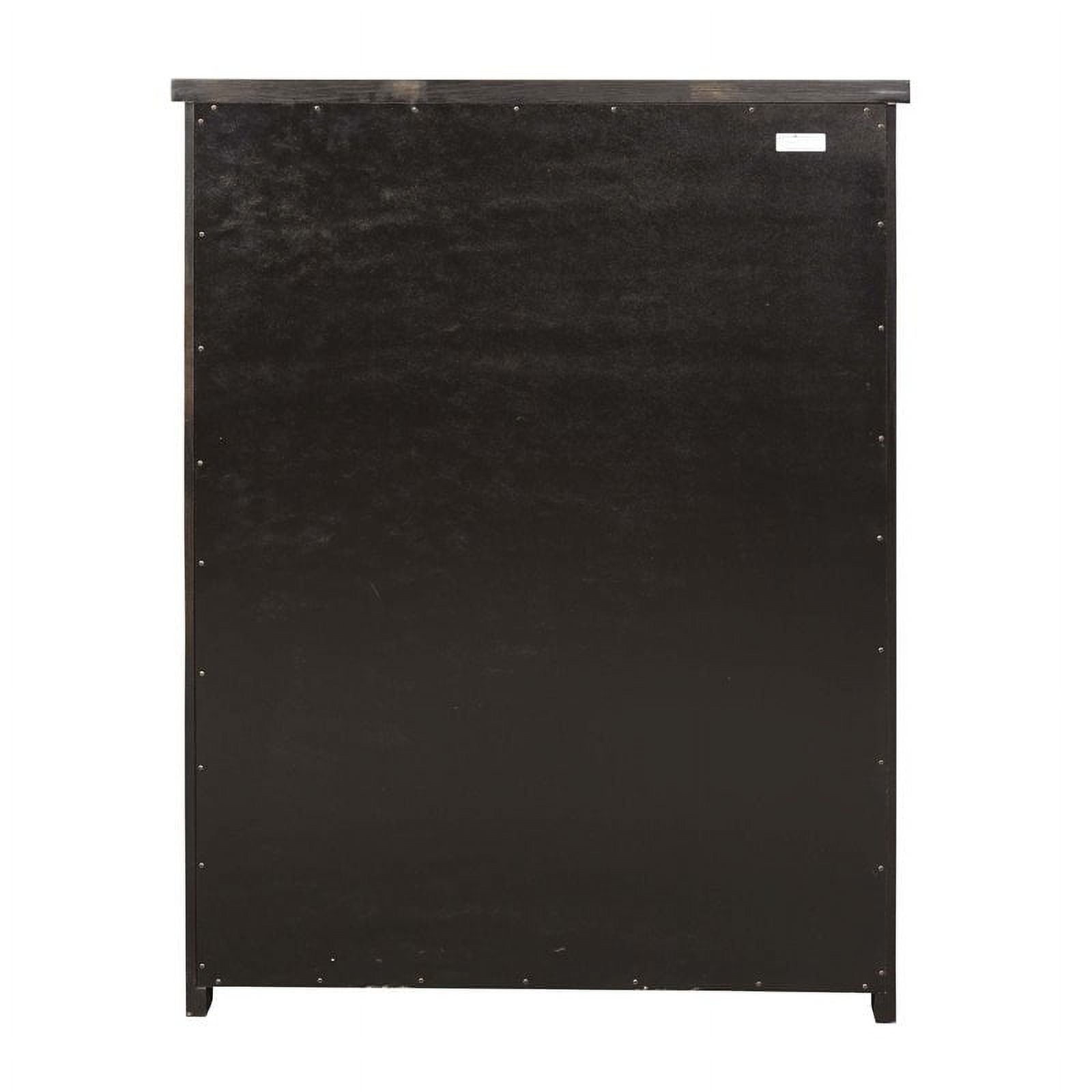 Five Drawer Dark Oak Chest - From Where - 