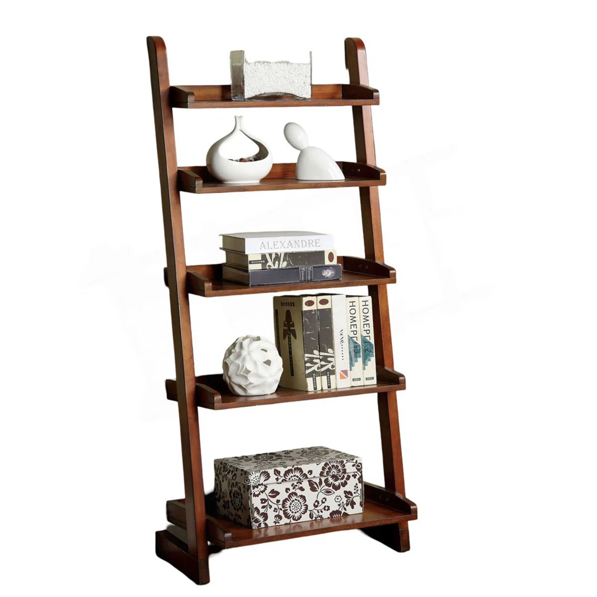 Five - Shelf Ladder Bookcase - From Where - 