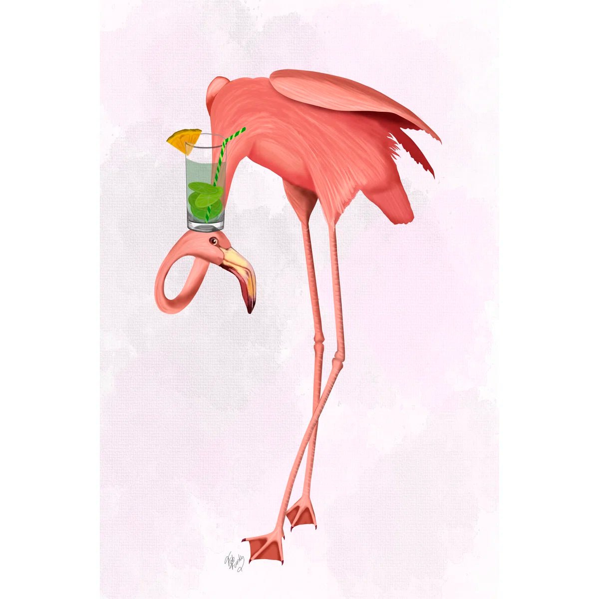 "Flamingo And Cocktail 1" by Fab Funky - From Where - 