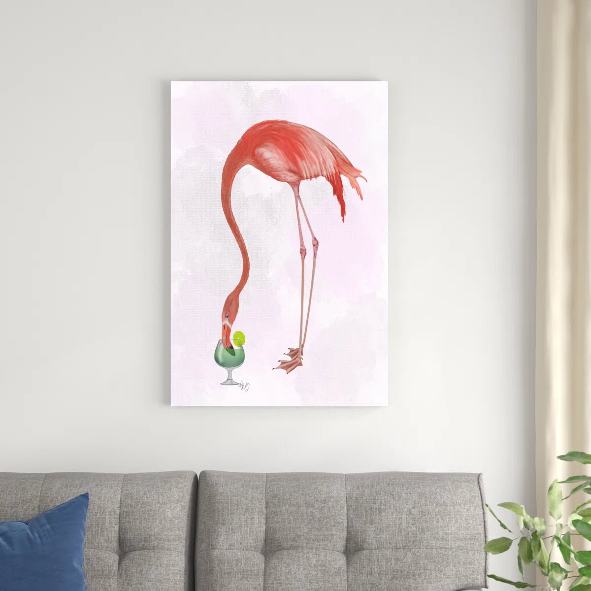 "Flamingo And Cocktail 2" by Fab Funky - From Where - 