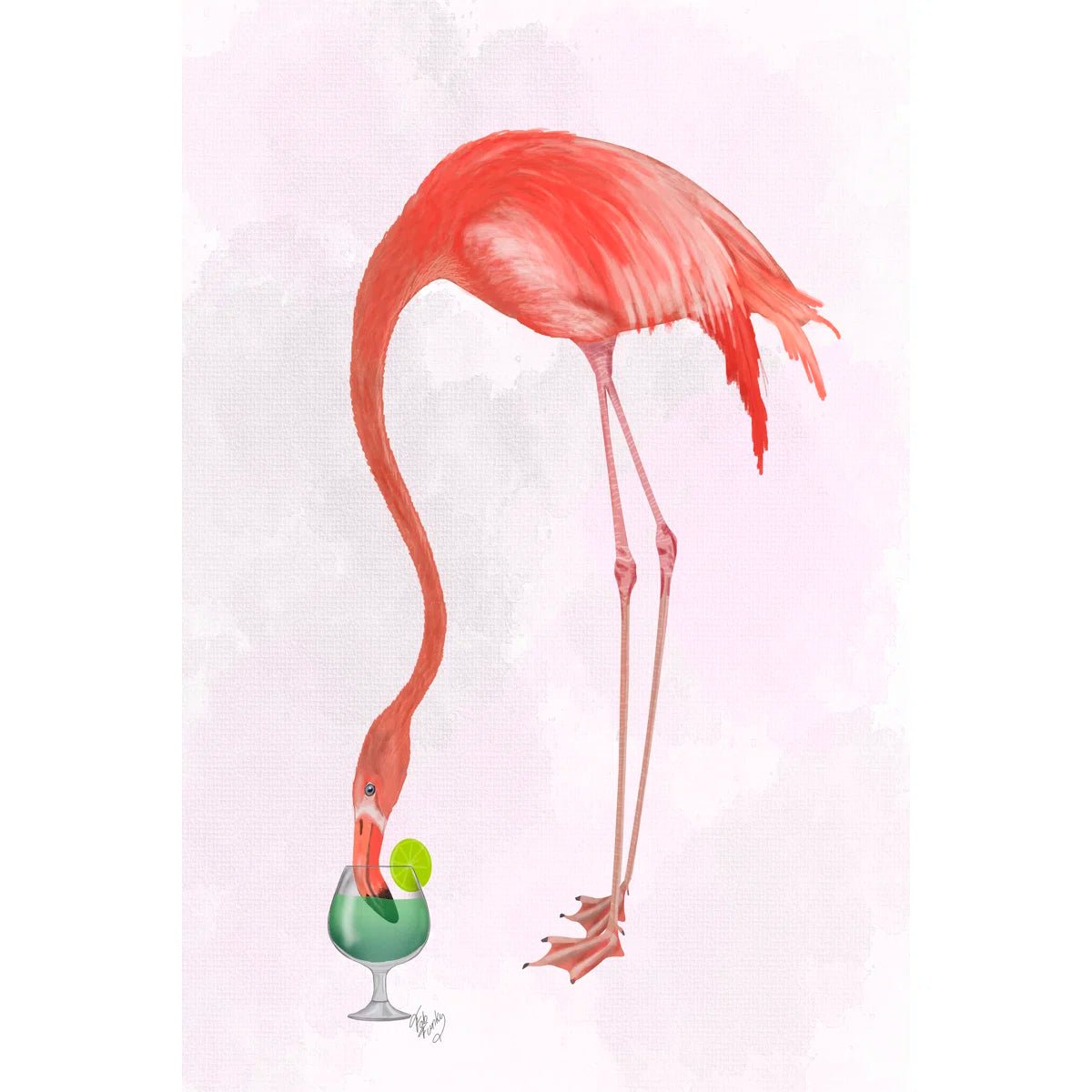"Flamingo And Cocktail 2" by Fab Funky - From Where - 