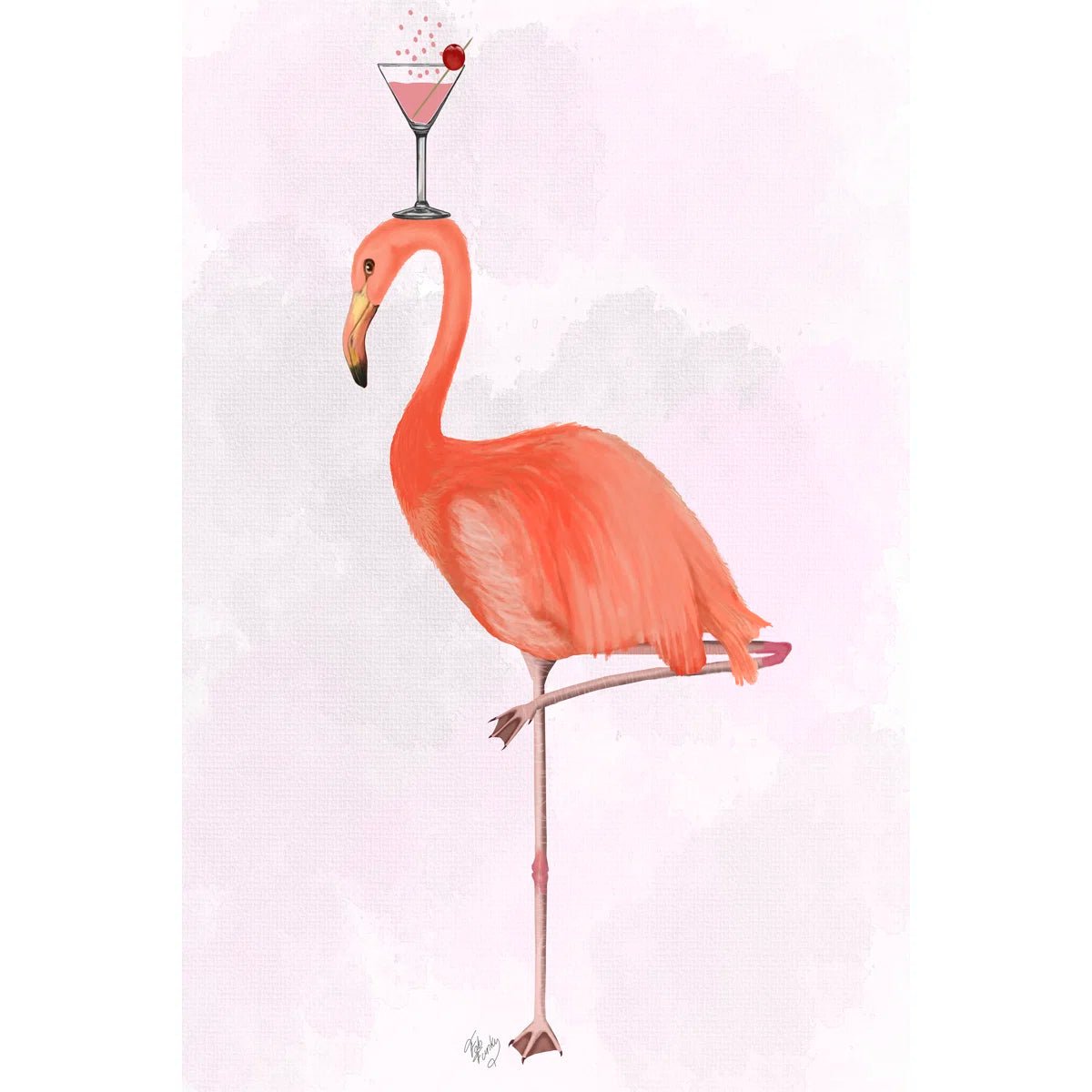 "Flamingo And Cocktail 3" by Fab Funky - From Where - 