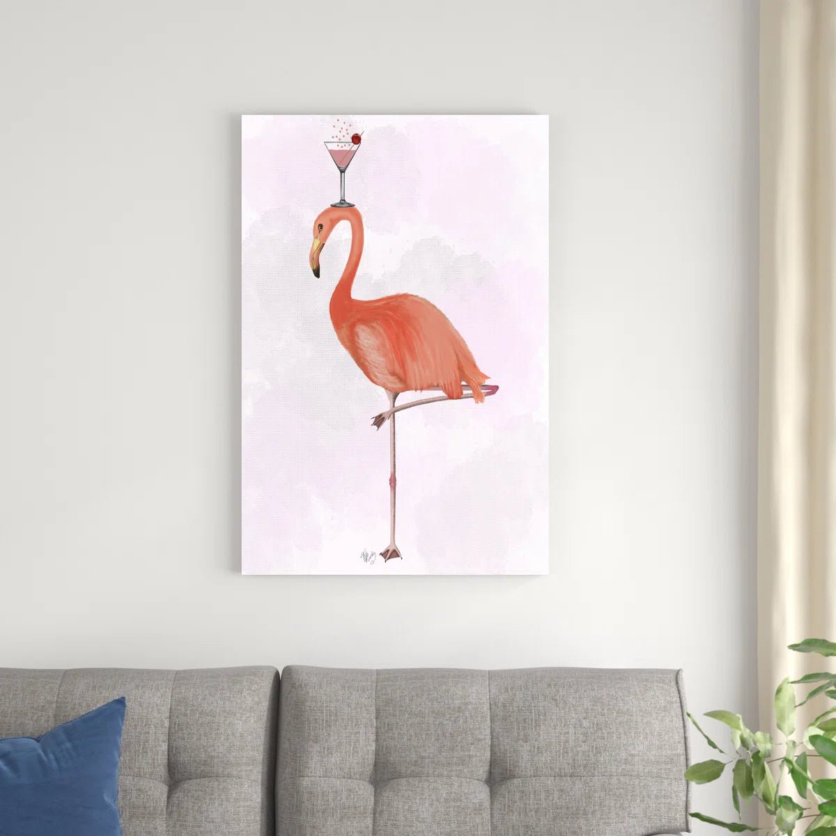 "Flamingo And Cocktail 3" by Fab Funky - From Where - 