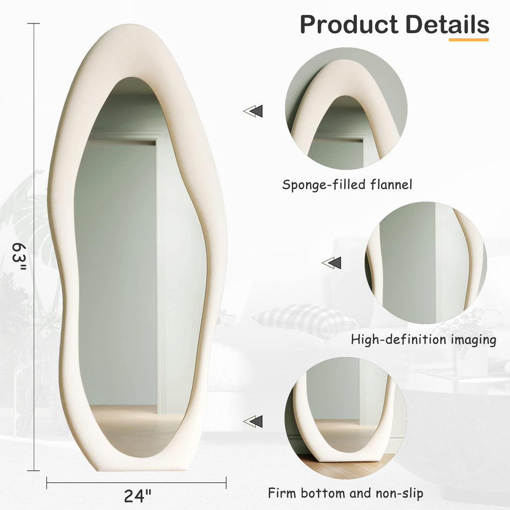 Flannel Wrapped Full Body Mirror - From Where - 