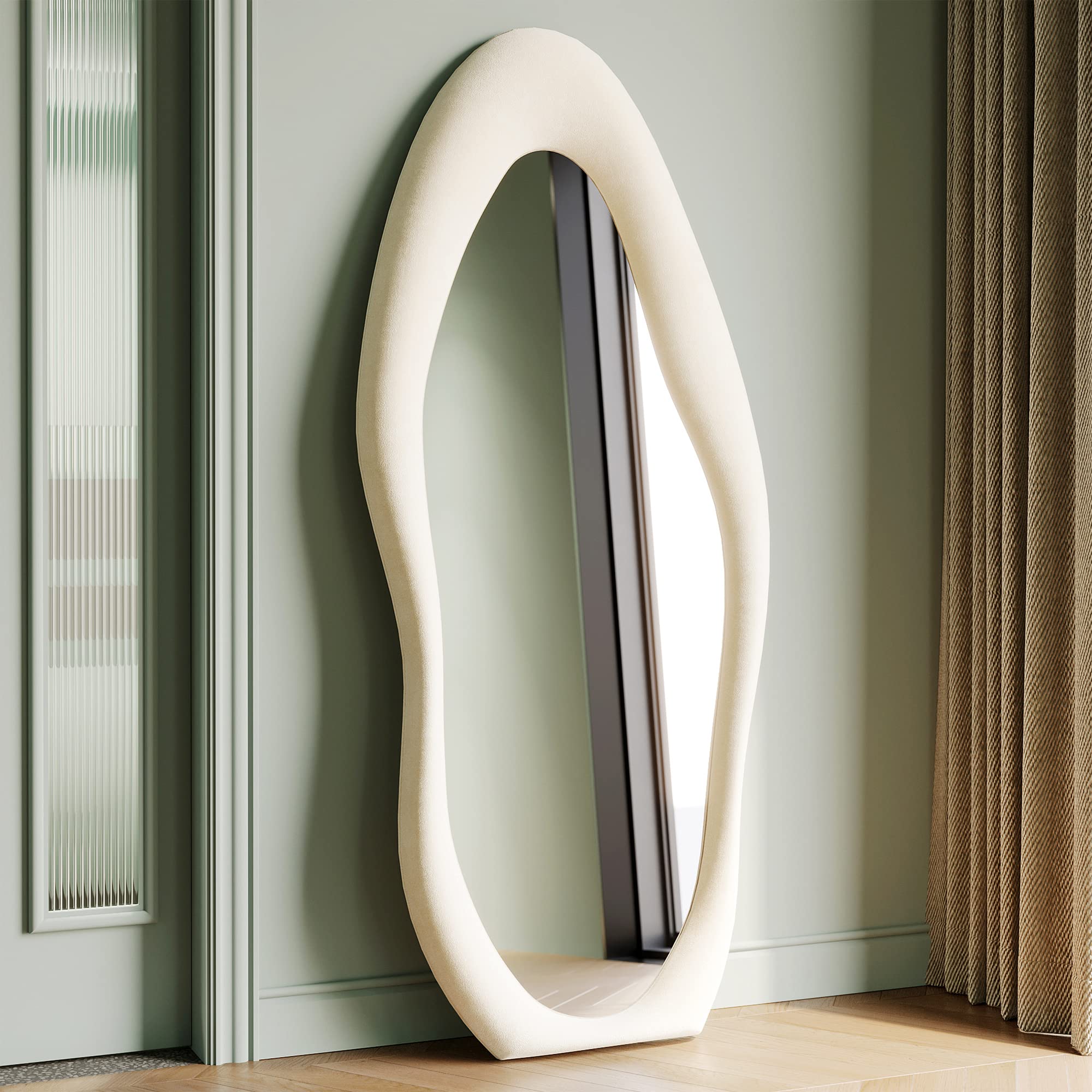 Flannel Wrapped Full Body Mirror - From Where - 