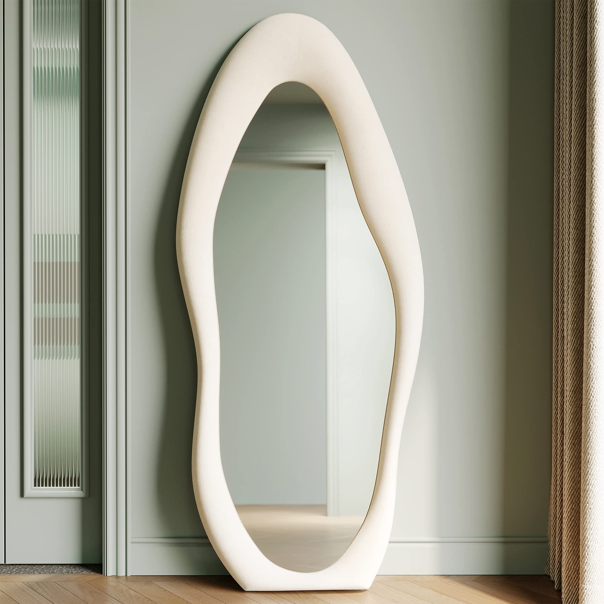Flannel Wrapped Full Body Mirror - From Where - 