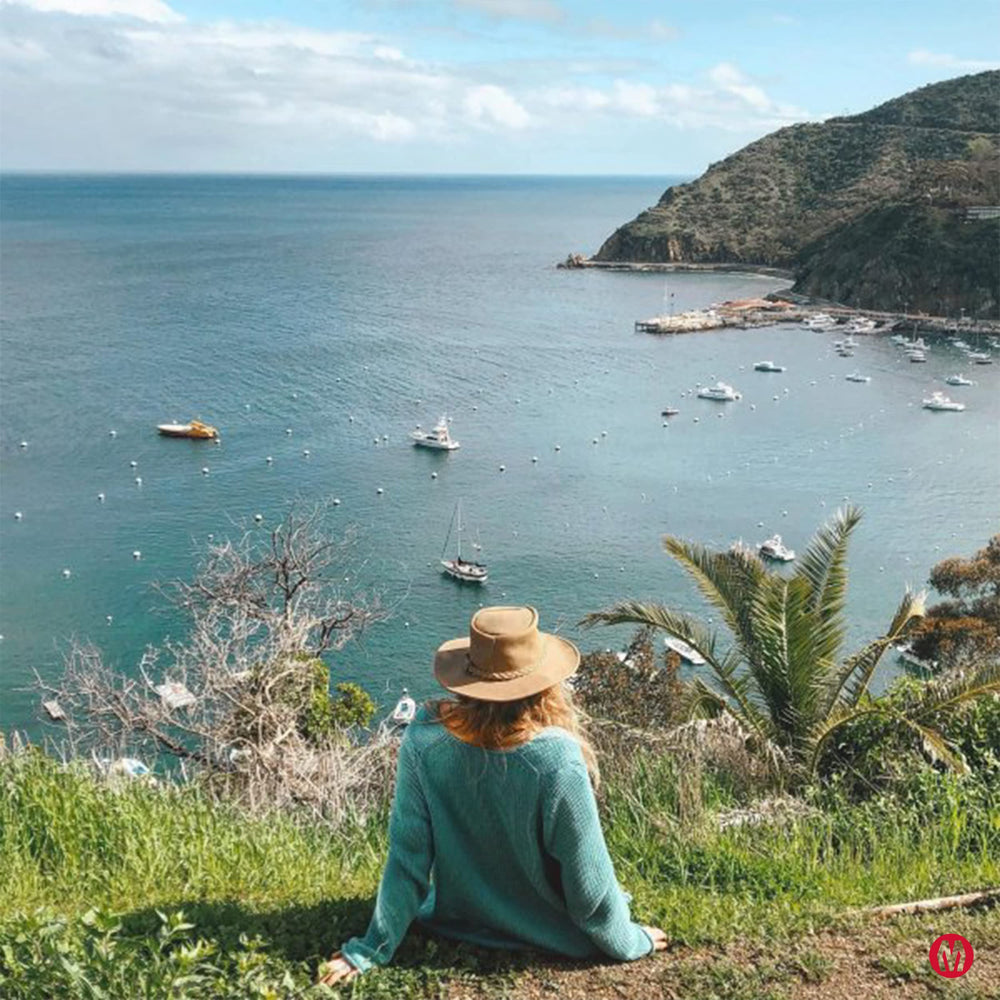 Flat Brimmed Cowboy Hat - From Where - 