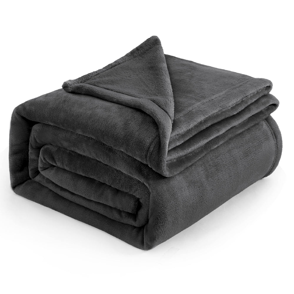 Fleece Blankets King Size Dark Grey - From Where - 