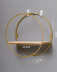 Floating Decorative Gold Shelf - From Where - 