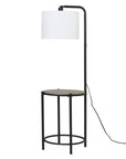 Floor Lamp with Faux Wood Table - From Where - 
