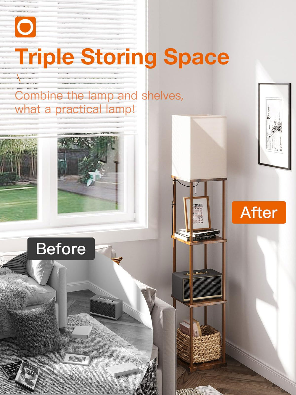 Floor Lamp with Shelves - From Where - 