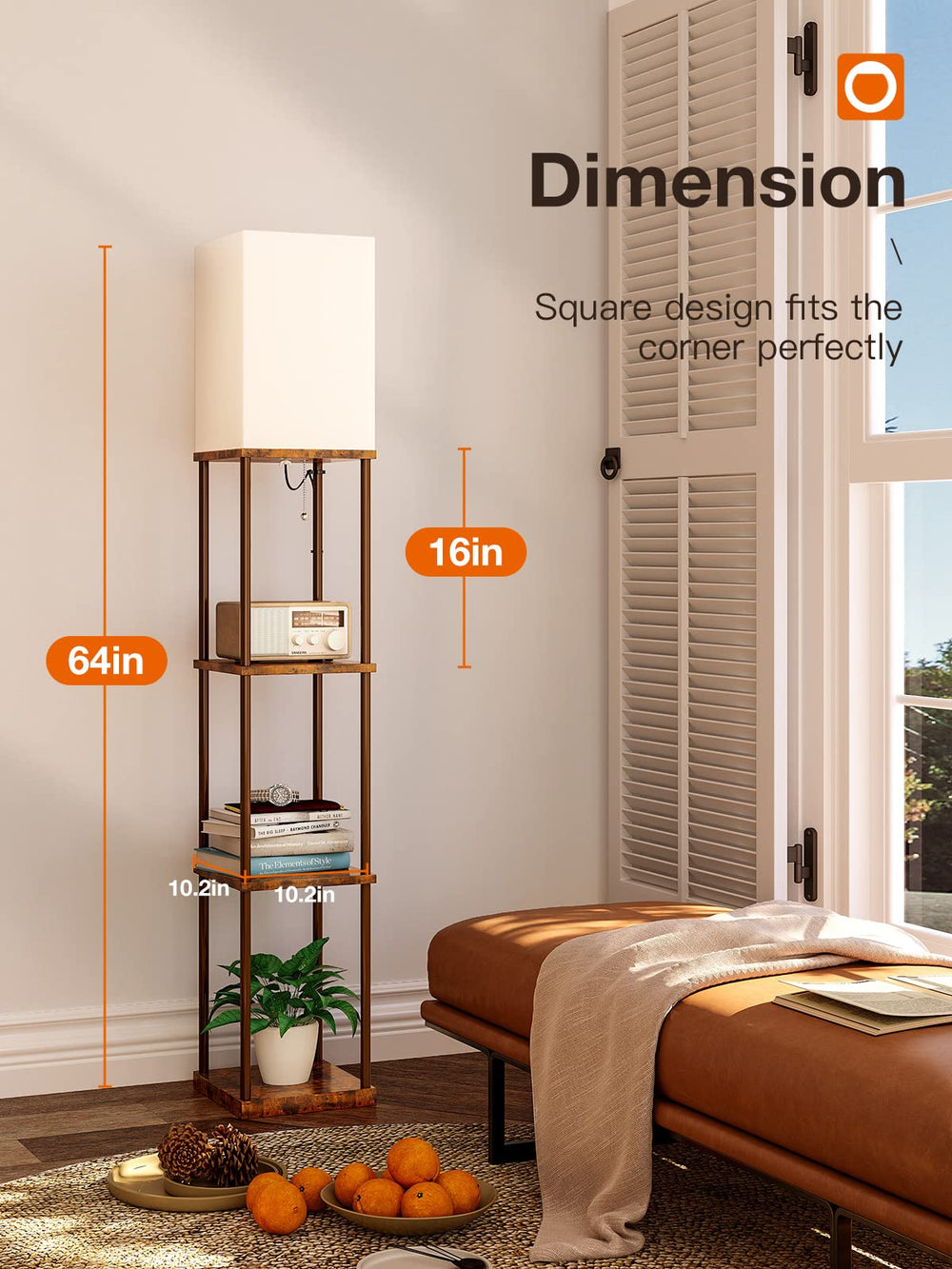 Floor Lamp with Shelves - From Where - 
