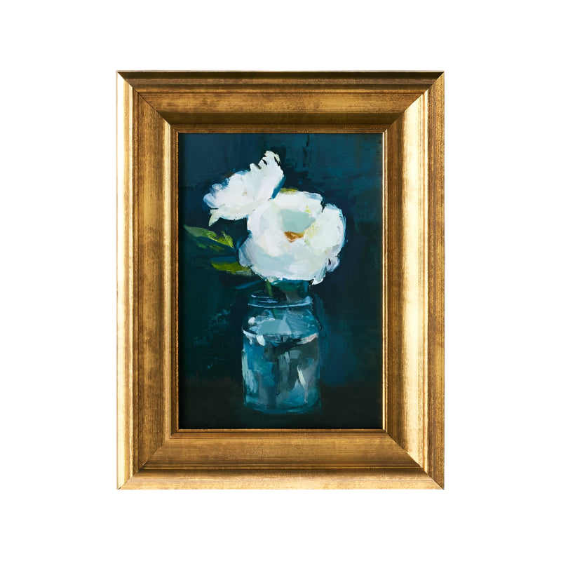 Floral Arrangement Framed Wall Canvas - From Where - 
