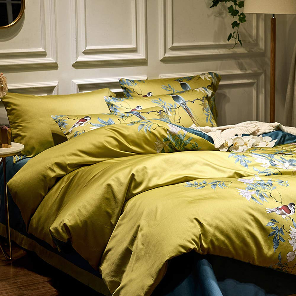 Floral Bedding Comforter Cover Set - From Where - 