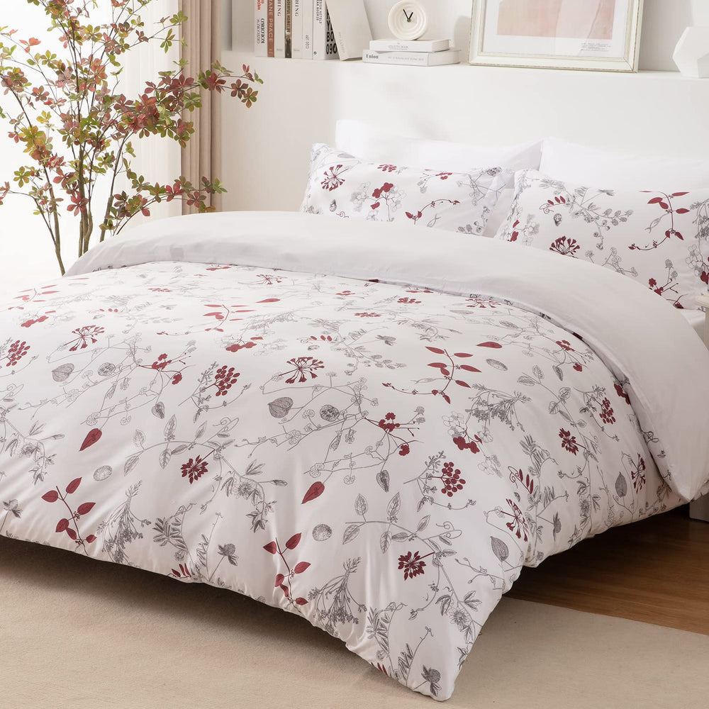 Floral Duvet Cover Set - From Where - 