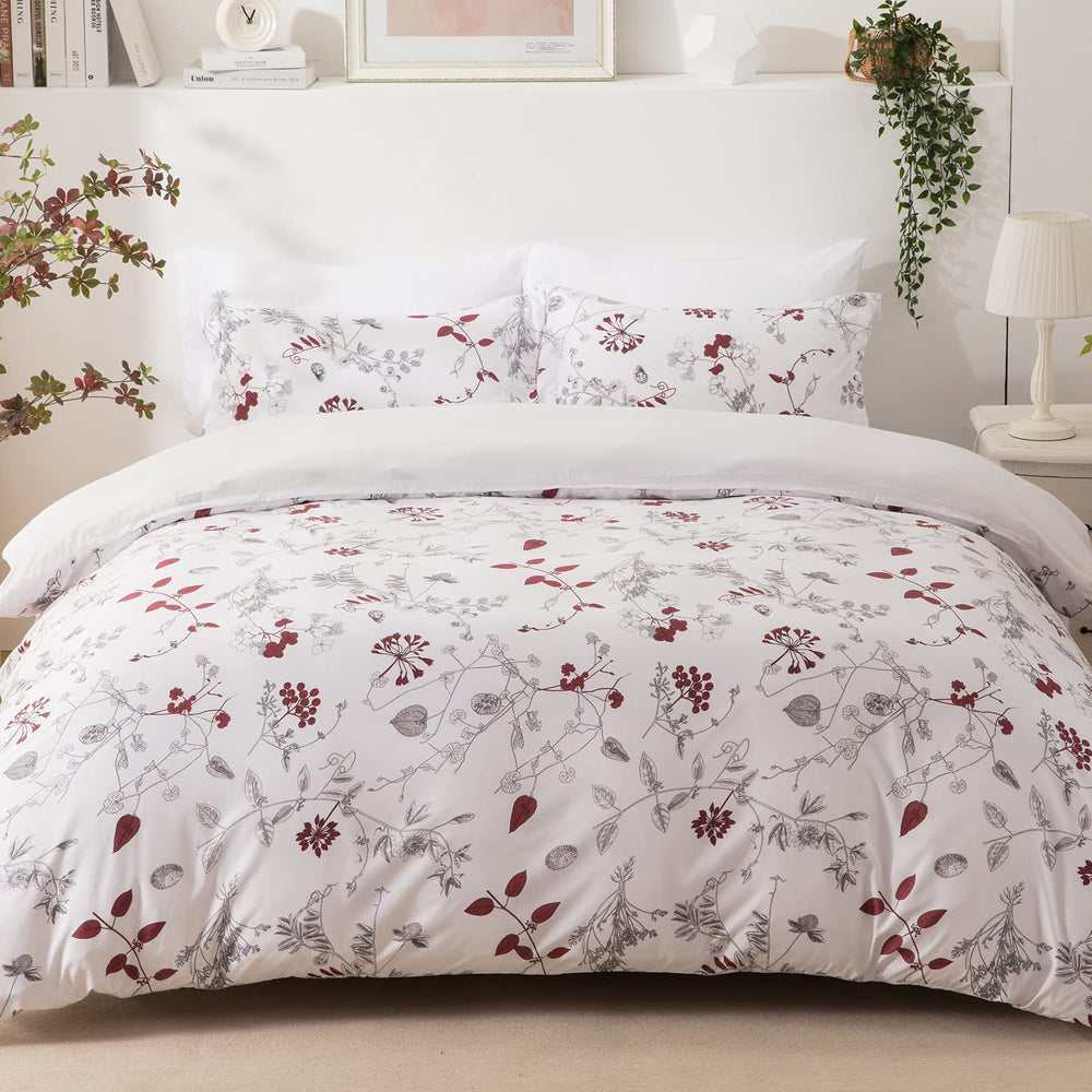 Floral Duvet Cover Set - From Where - 