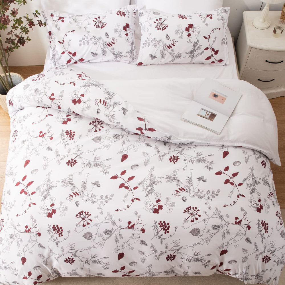 Floral Duvet Cover Set - From Where - 