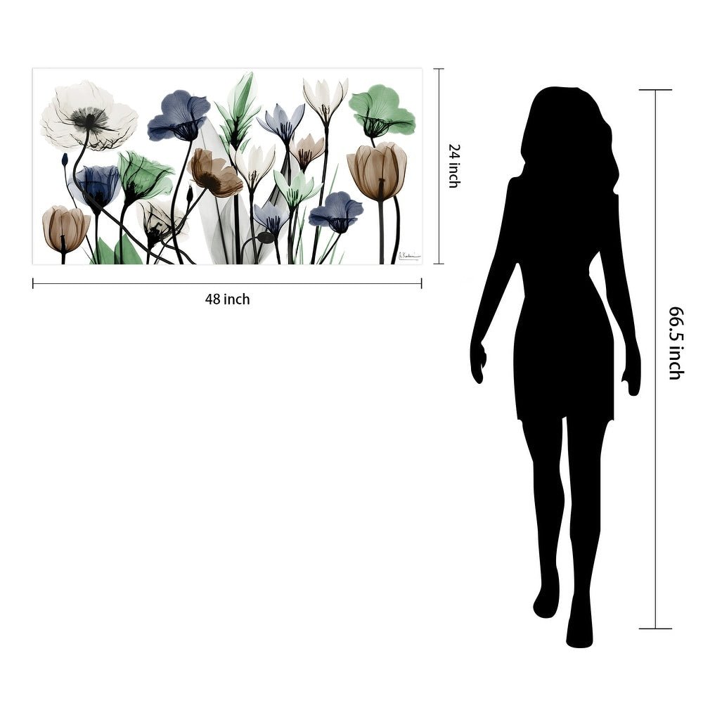 Floral Landscape Frameless Graphic Wall Art - From Where - 