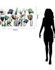 Floral Landscape Frameless Graphic Wall Art - From Where - 