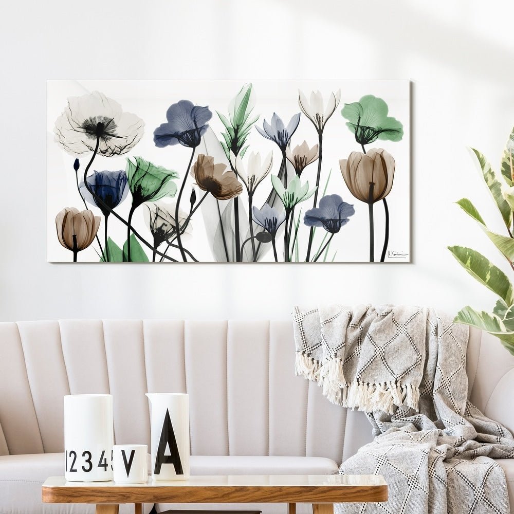 Floral Landscape Frameless Graphic Wall Art - From Where - 
