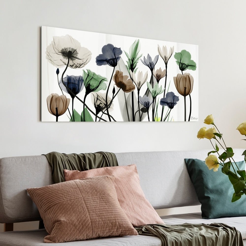 Floral Landscape Frameless Graphic Wall Art - From Where - 