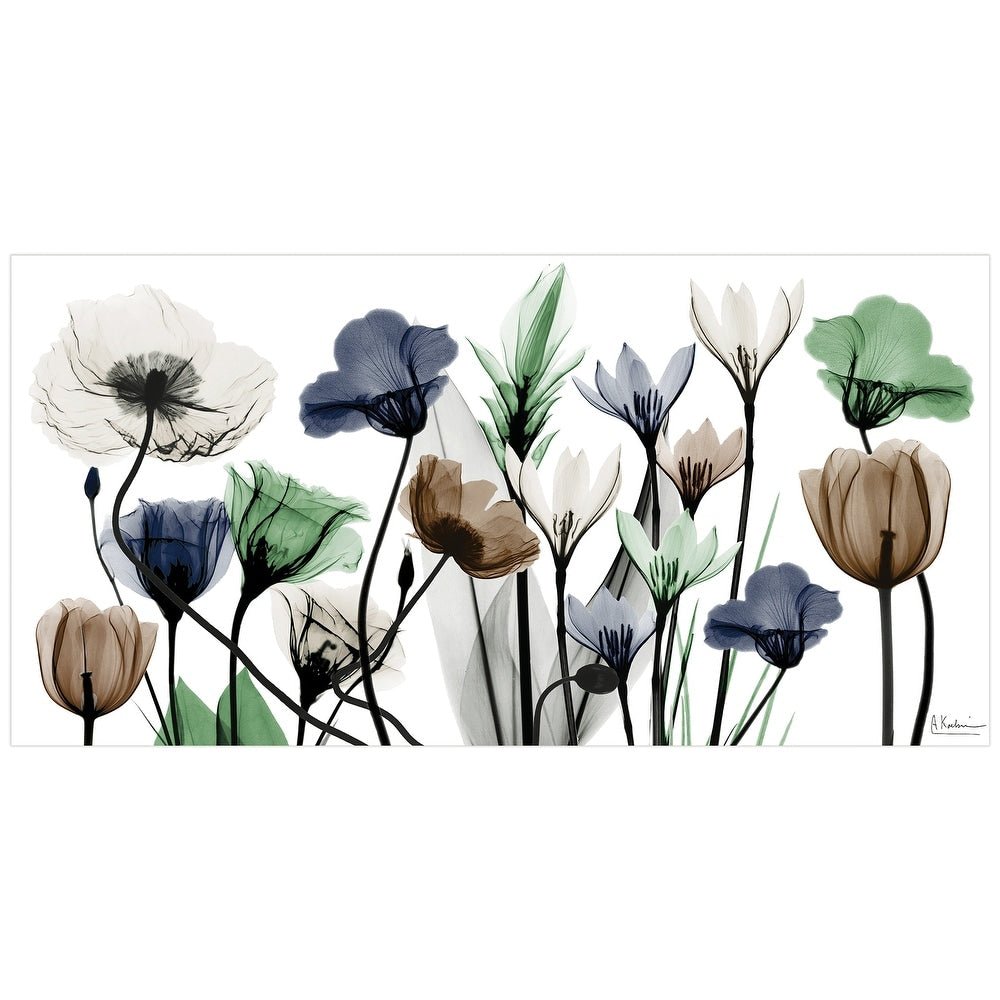 Floral Landscape Frameless Graphic Wall Art - From Where - 