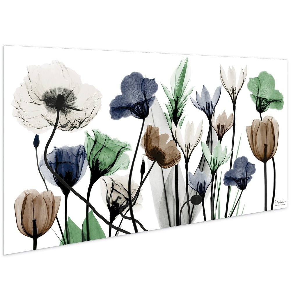 Floral Landscape Frameless Graphic Wall Art - From Where - 