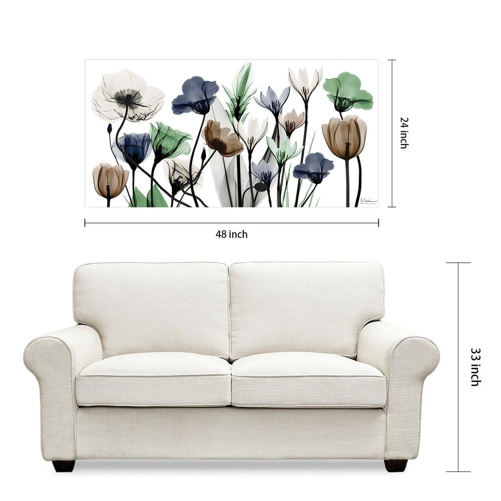 Floral Landscape Frameless Graphic Wall Art - From Where - 