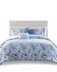 Floral Striped Comforter Set - From Where - 
