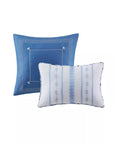 Floral Striped Comforter Set - From Where - 
