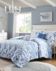 Floral Striped Comforter Set - From Where - 