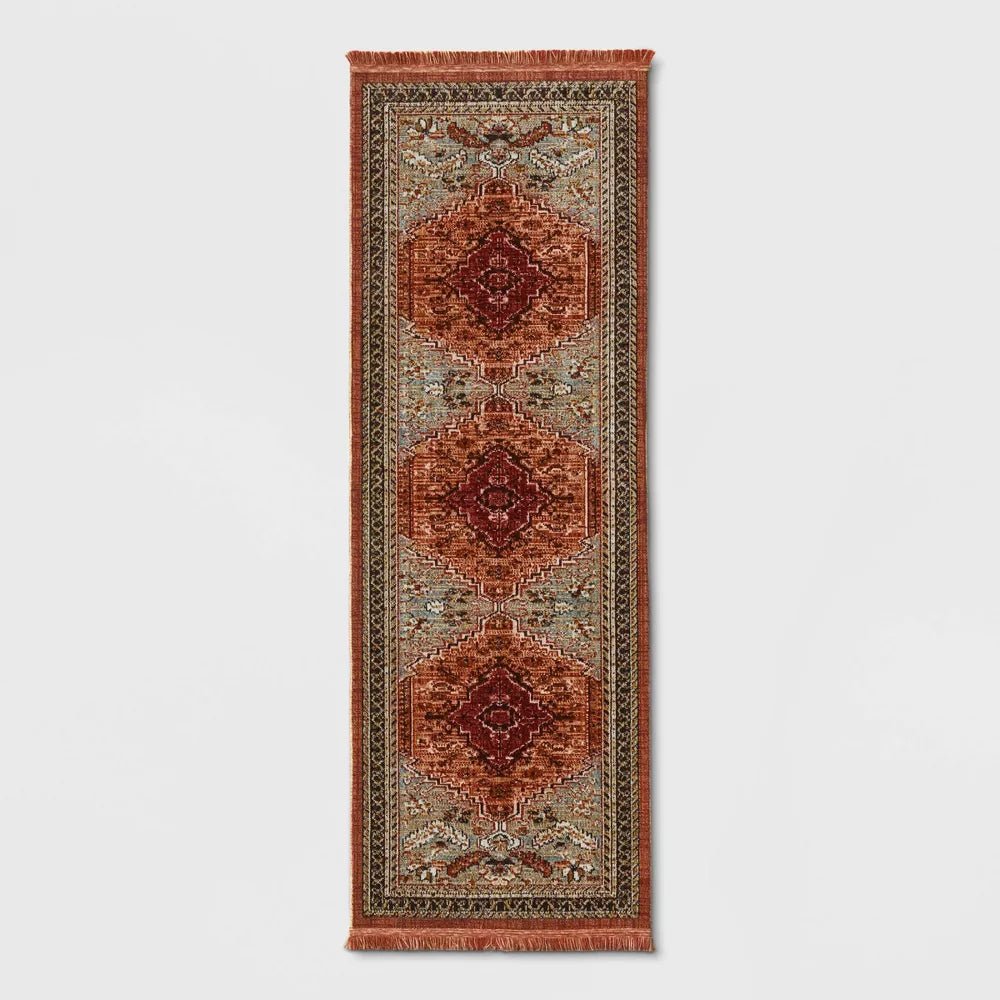 Floral Woven Accent Rug - From Where - 