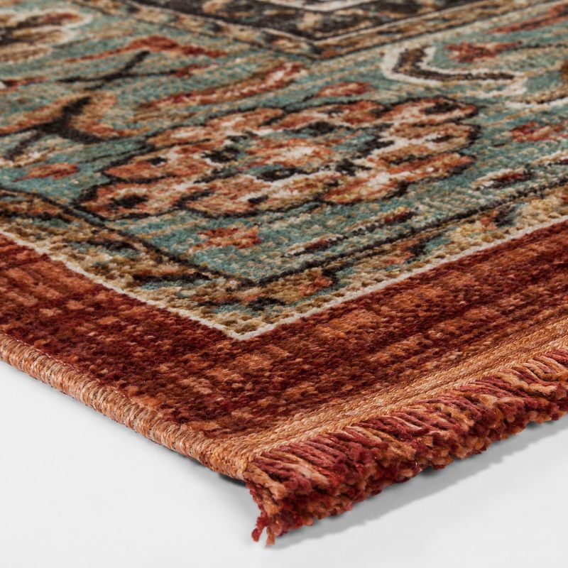 Floral Woven Accent Rug - From Where - 
