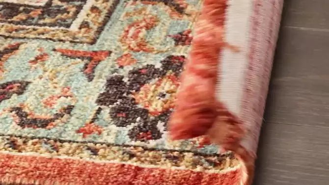 Floral Woven Accent Rug - From Where - 