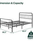 Florence Metal Platform Bed Frame - From Where Finds - 
