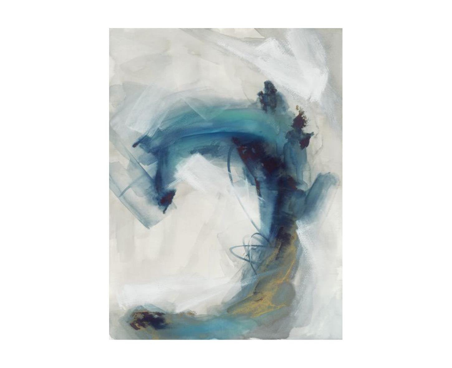 Flow Of Motion II Glass Coated Art - From Where - 