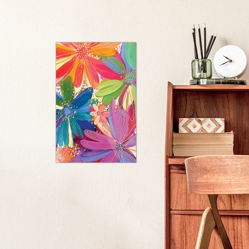 Flowers On Glass I - Canvas Print - From Where - 
