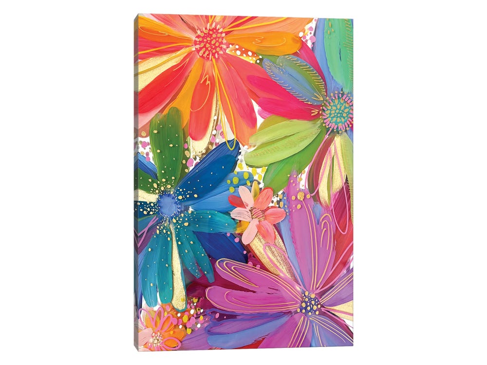 Flowers On Glass I - Canvas Print - From Where - 