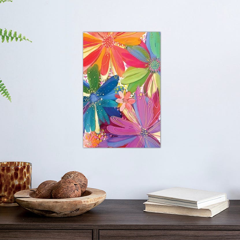 Flowers On Glass I - Canvas Print - From Where - 