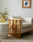 Fluted Ceramic Indoor/Outdoor Side Table - From Where - 