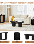 Fluted Round Side Table with Storage - From Where Finds - 
