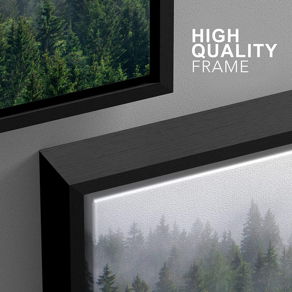 Fog Over The Mountain Forest Wall Art - From Where - 