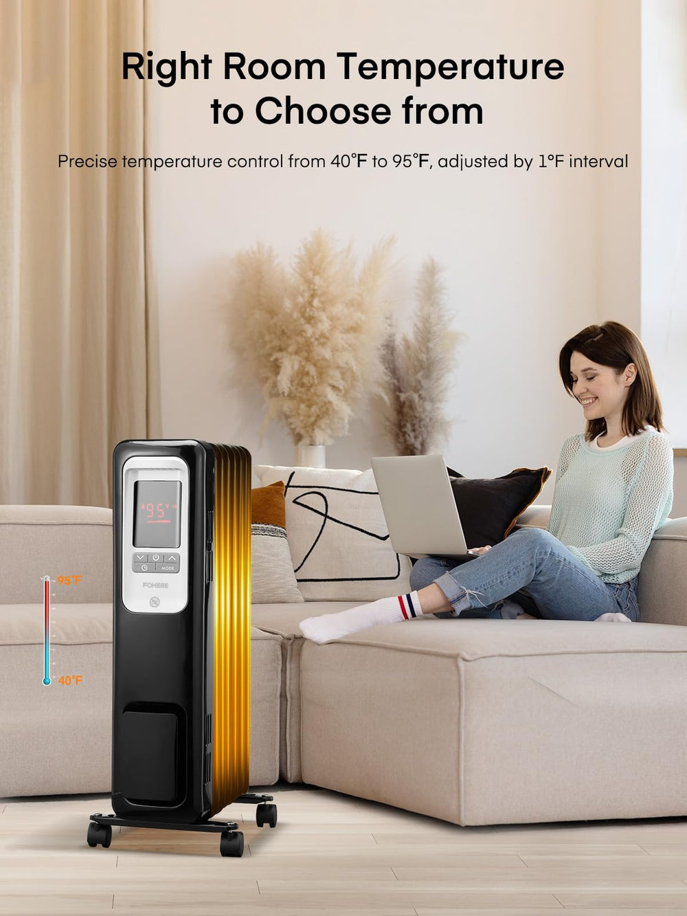 FOHERE Oil Filled Radiator Heater - From Where - 