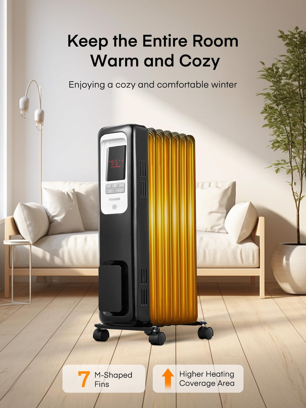 FOHERE Oil Filled Radiator Heater - From Where - 