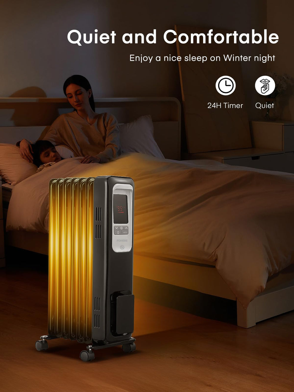 FOHERE Oil Filled Radiator Heater - From Where - 