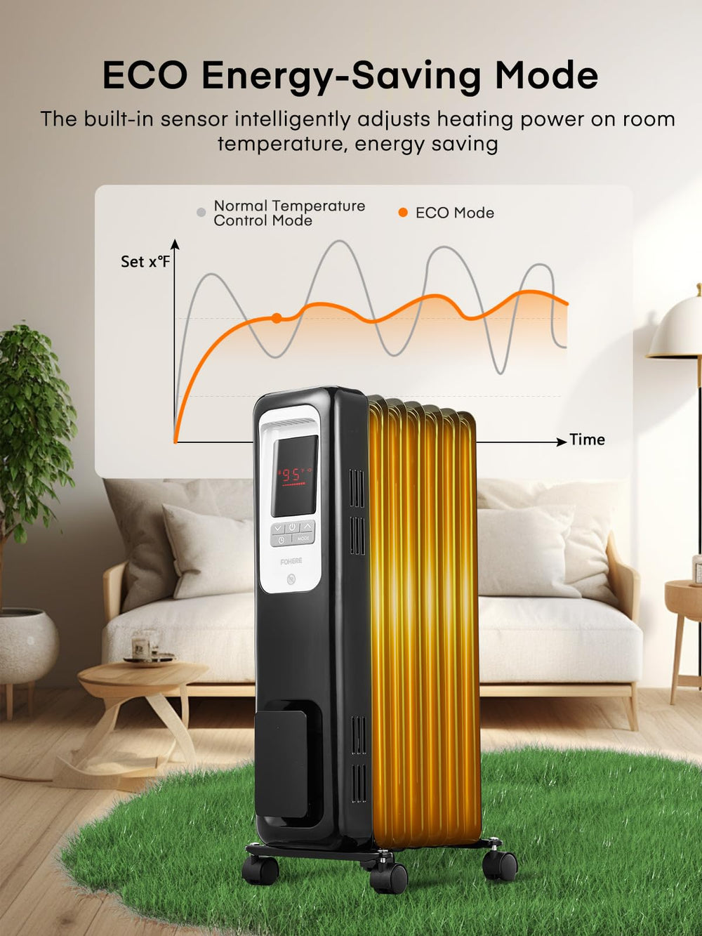 FOHERE Oil Filled Radiator Heater - From Where - 