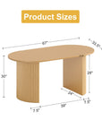 Fohoren Fluted Oval Dining Table - From Where - 