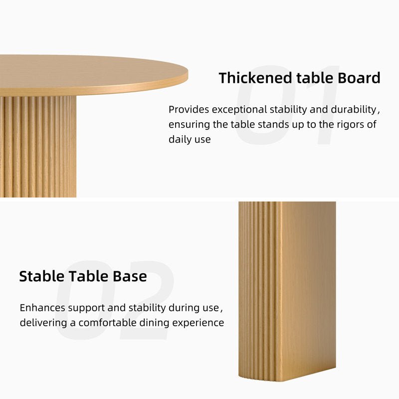 Fohoren Fluted Oval Dining Table - From Where - 
